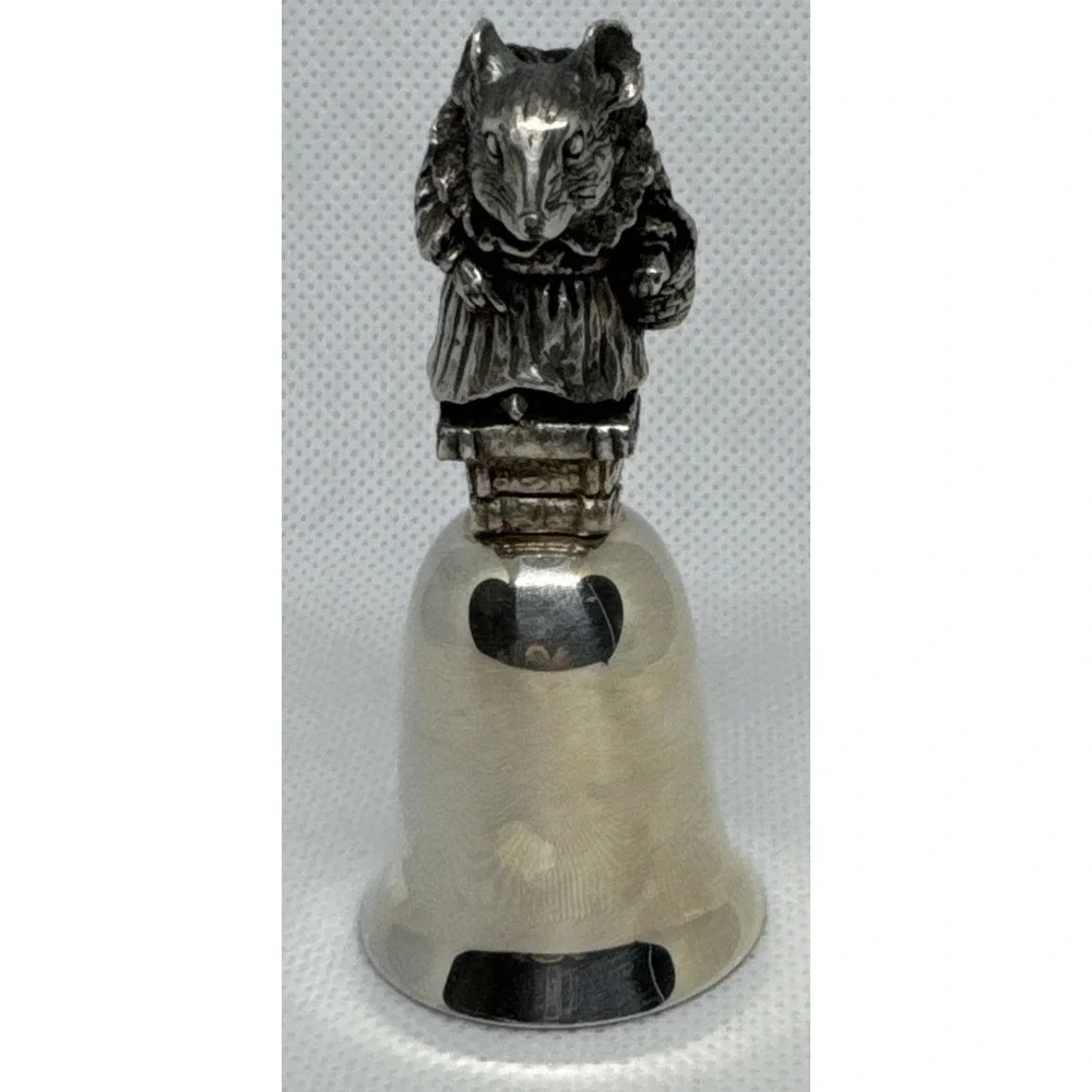 Vintage NE Mrs Tittlemouse Beatrix Potter Mouse Figurine Bell